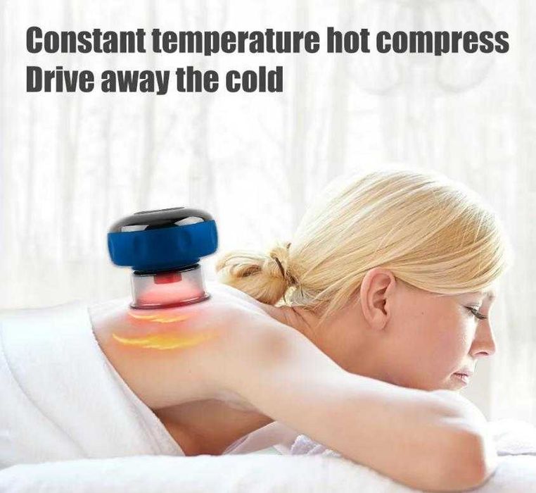 Фитнес Безжичен 12х Вакуумен Вендузен Масажор Антицелулитен Отслабване