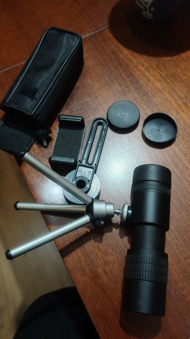 100 х увеличение телескоп за смартфон със статив и поставка