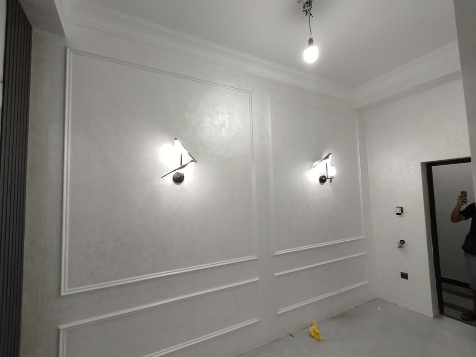 Венецианка отточенто трафарет покраска лепнины