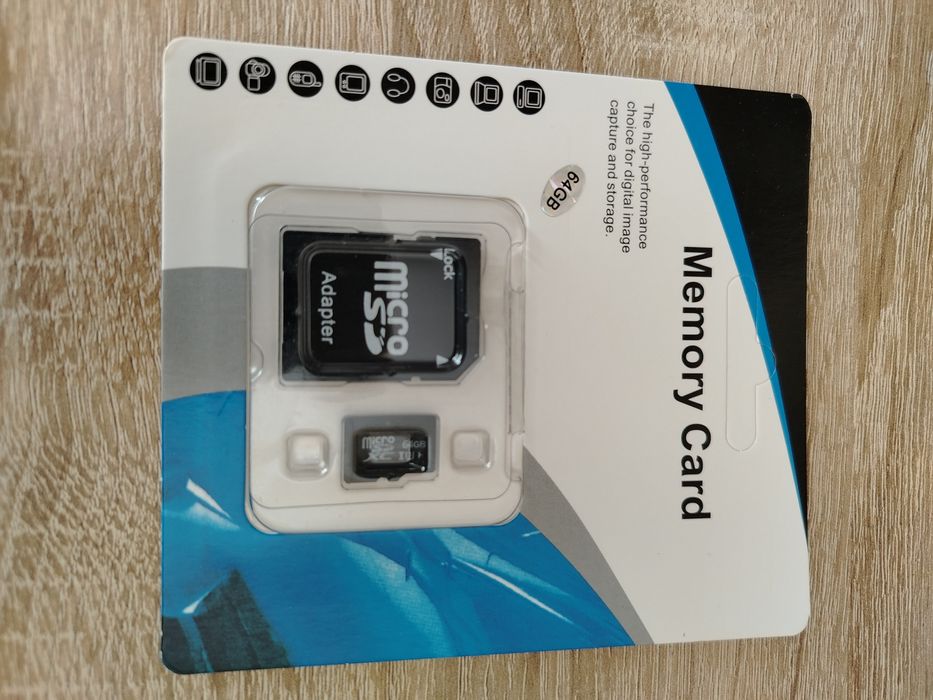 Card memorie cu adaptor 64 GB nou