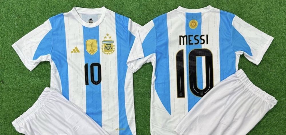 Lionel Messi (Детска футболна тениска с дълъг ръкав и Къс + Шорти)