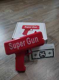 Игрушечное оружие детский пистолет денежный Деньгомет Super Money Gun