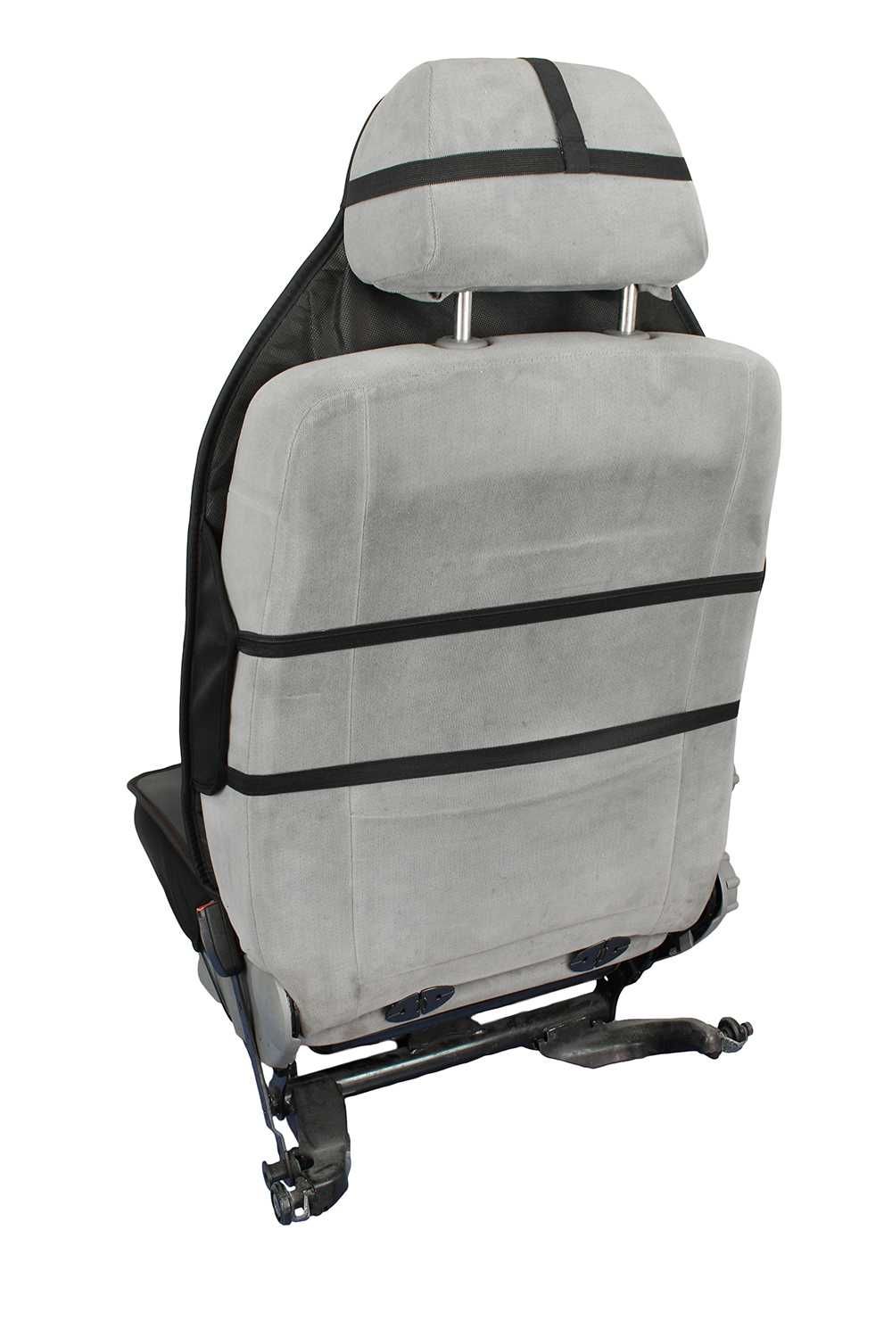 Калъфи за предни седалки тип Масажор S STYLE / Черно със сиво