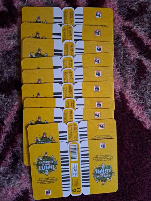Expeditie in jurul lumii 2, catalog + boxa + set cartonase complet +