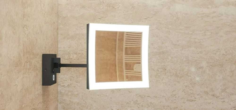 Oglinda de cosmetica Hafele 983.27.002, marire 5x, led, patrat