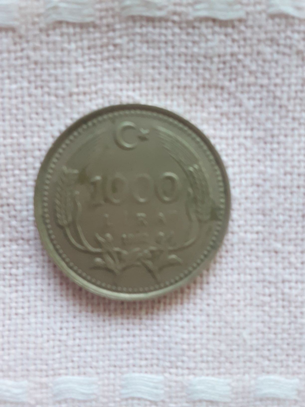 Moneda 1000 lire Turcia