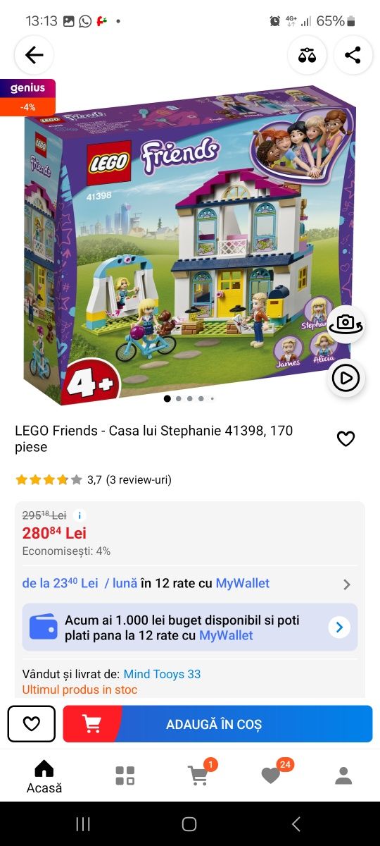 Seturi lego Disney si Lego Friends