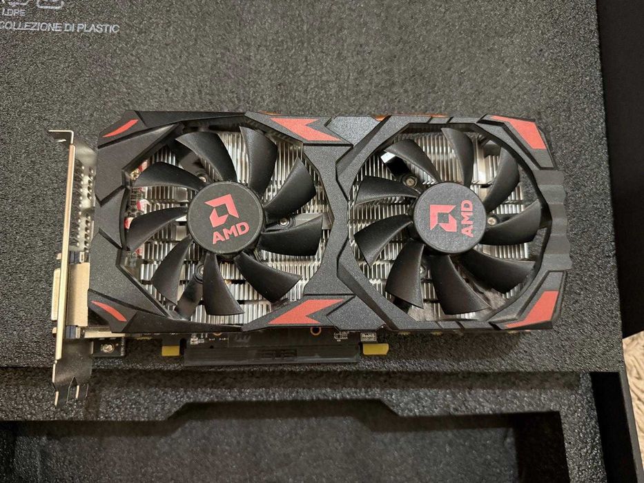 Placa Video RX 580 2048SP, 8GB GDDR5 256-bit, DVI-D HDMI 3 x DP, 1 x 8