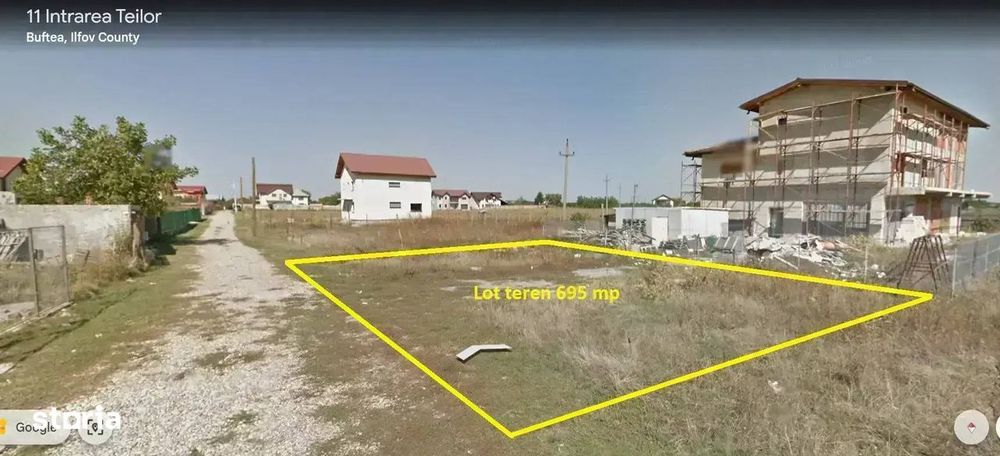 Teren pentru Casa 695 mp in Buftea Cartier Flamanzeni