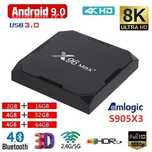 Тв Бокс -X96 Max Plus 8K Android 9.0 TV Box 2GB / 16GB Quad Core 64 Bi