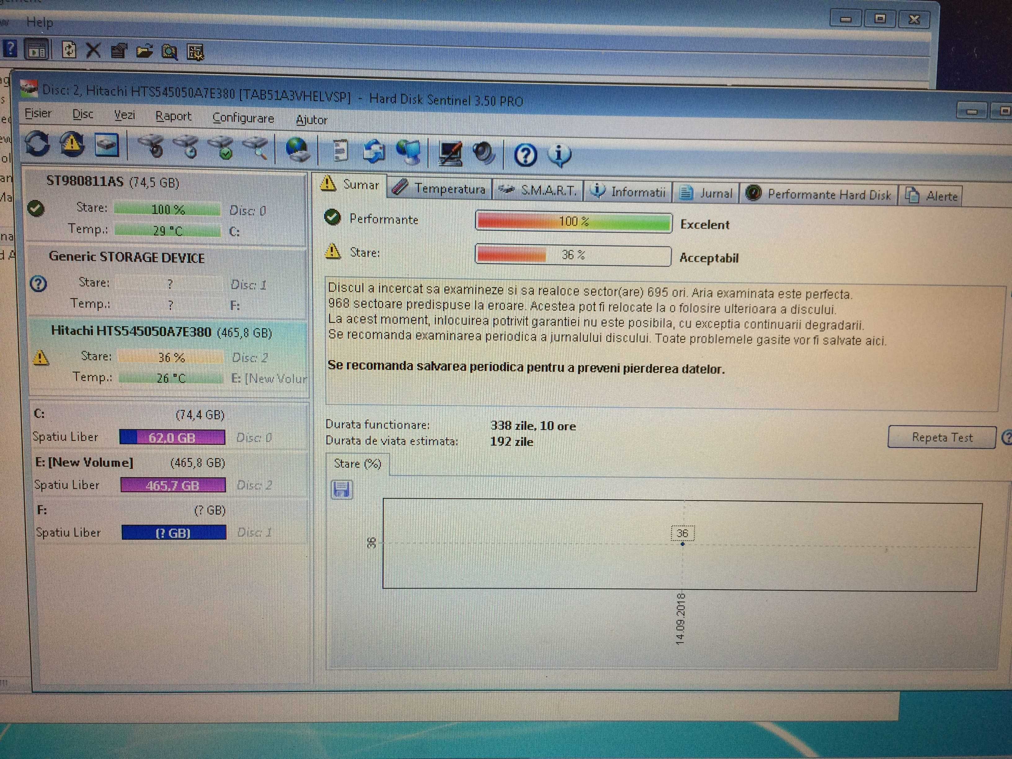 hdd Hitachi Z5K500 500 gb si Toshiba MK01ABD075 750 gb, au bad-uri