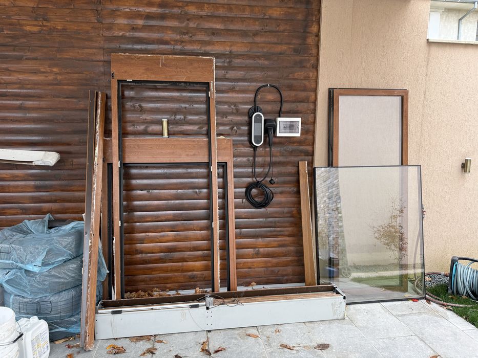 Vand geam si usa termopan triplu 48 si tamplarie Komerling 76 + rulou