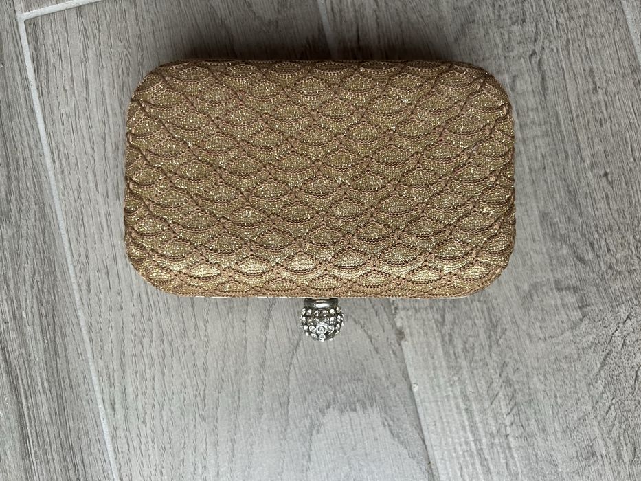 Poșetă Clutch aurie