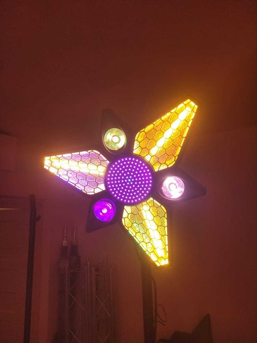 Lumini rotative 350W stil retro cob rgbw dj formatii club efecte scena