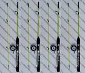 Set 4 lansete HAKUYO 1,20M fibra plina cu 4 mulinete pescuit la copca