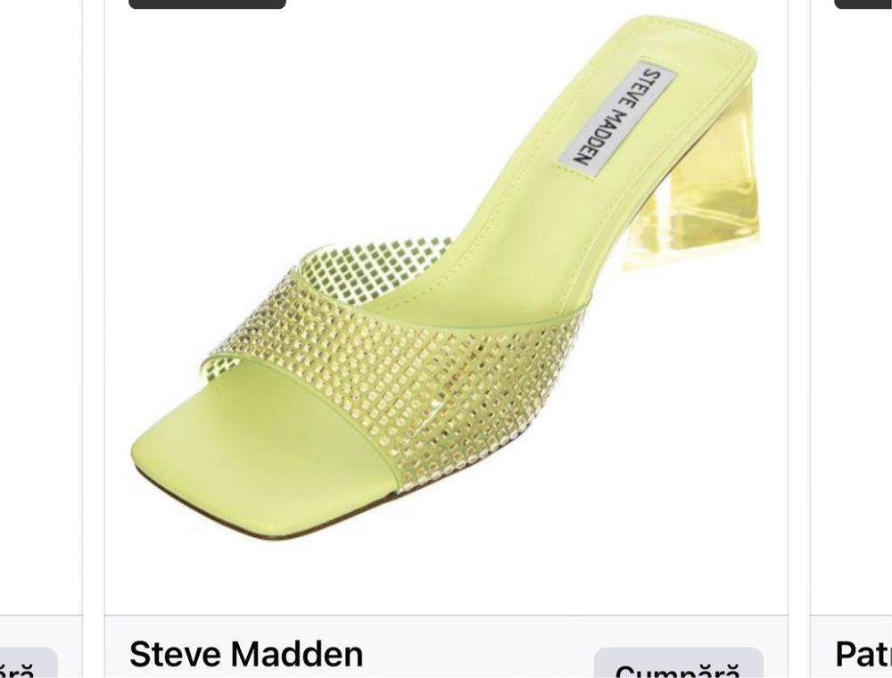 Papuci/Saboti eleganti STEVE MADDEN mar.39!