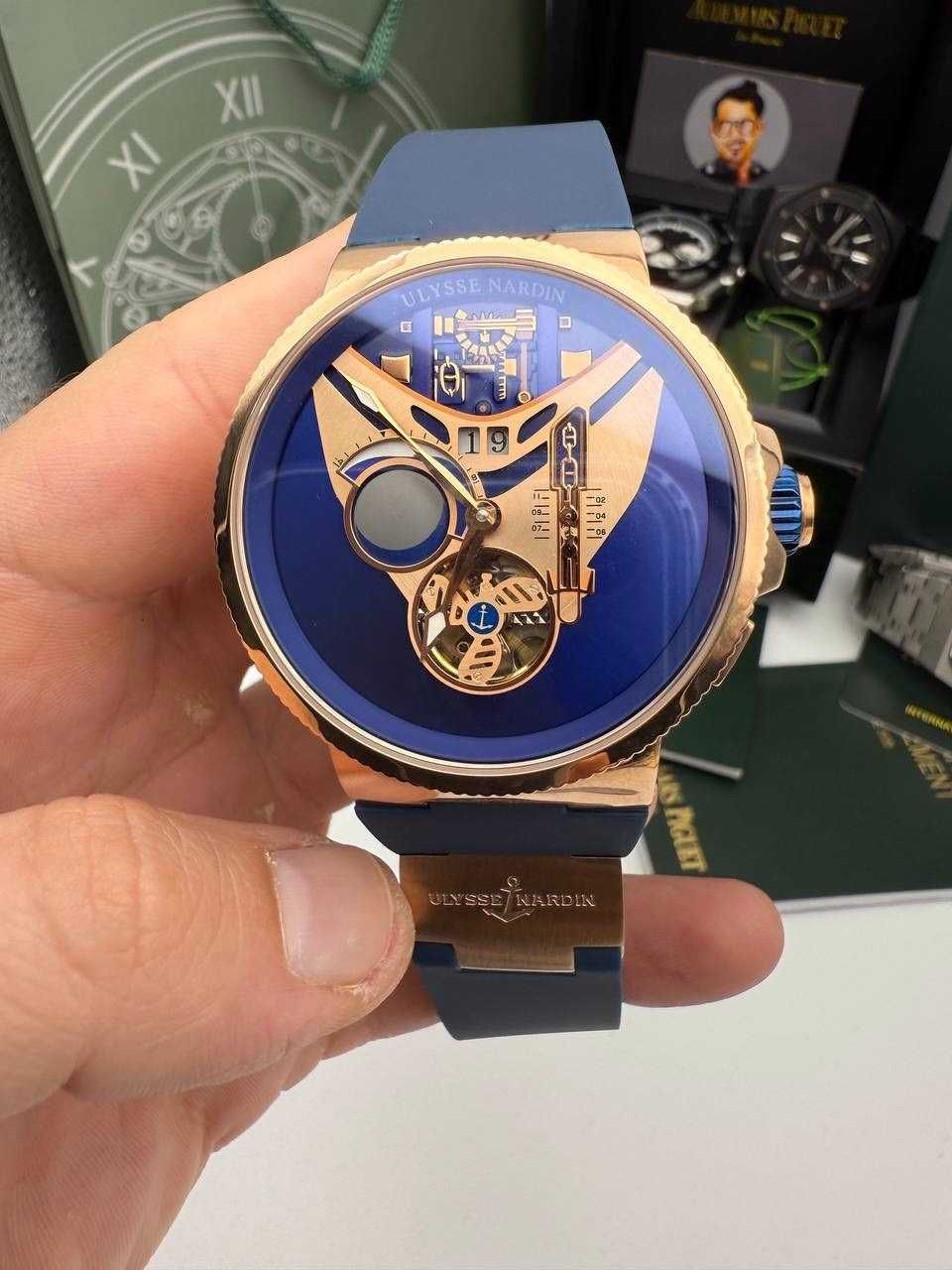 ulysse nardin le locle златисто/синьо