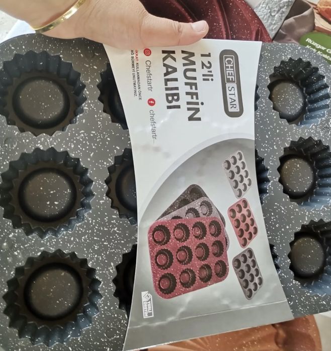 Гранитни форми за кекс или други. Незалепввщо покритие