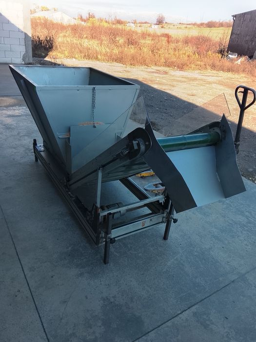 Banda transportoare cu buncăr receptie