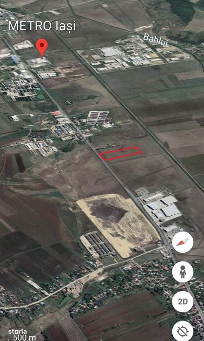Teren intravilan industrial, 5000 mp, zona Metro, acces din DN 28