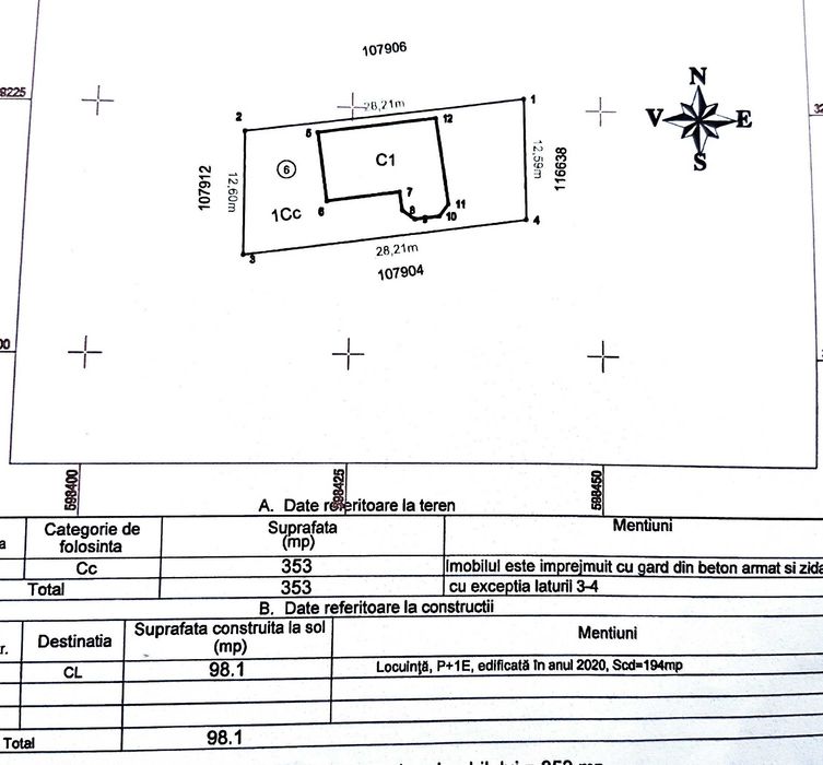 Pantelimon Ilfov,p+1,5camere,3 bai,353mp proprietate,comision 0%