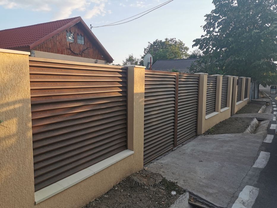 Gard tip jaluzea/wpc/țeava rectangulară/balustrada/automatizari