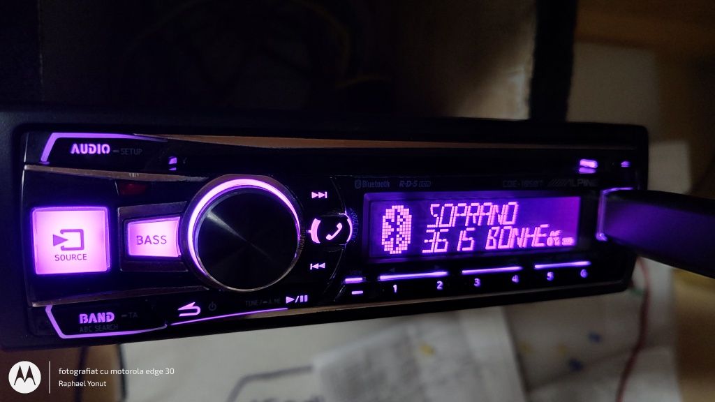 CD player auto Alpine cde 185bt Bluetooth usb mp3 nu Pioneer Kenwood