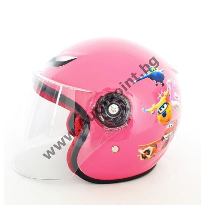 Детска Каска за мотор дете шлем розова