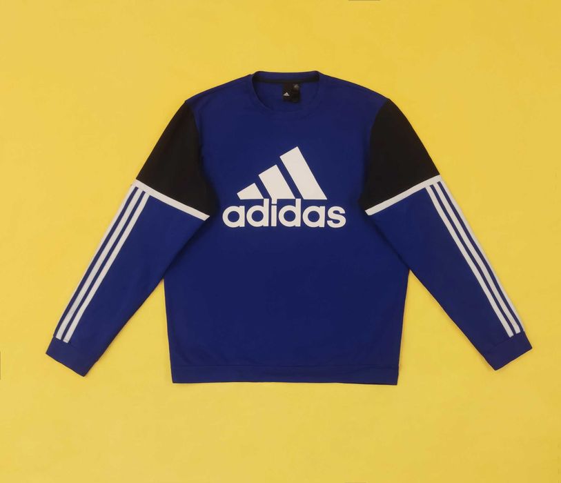 Bluza/Bigmen Adidas three stripes royal blue