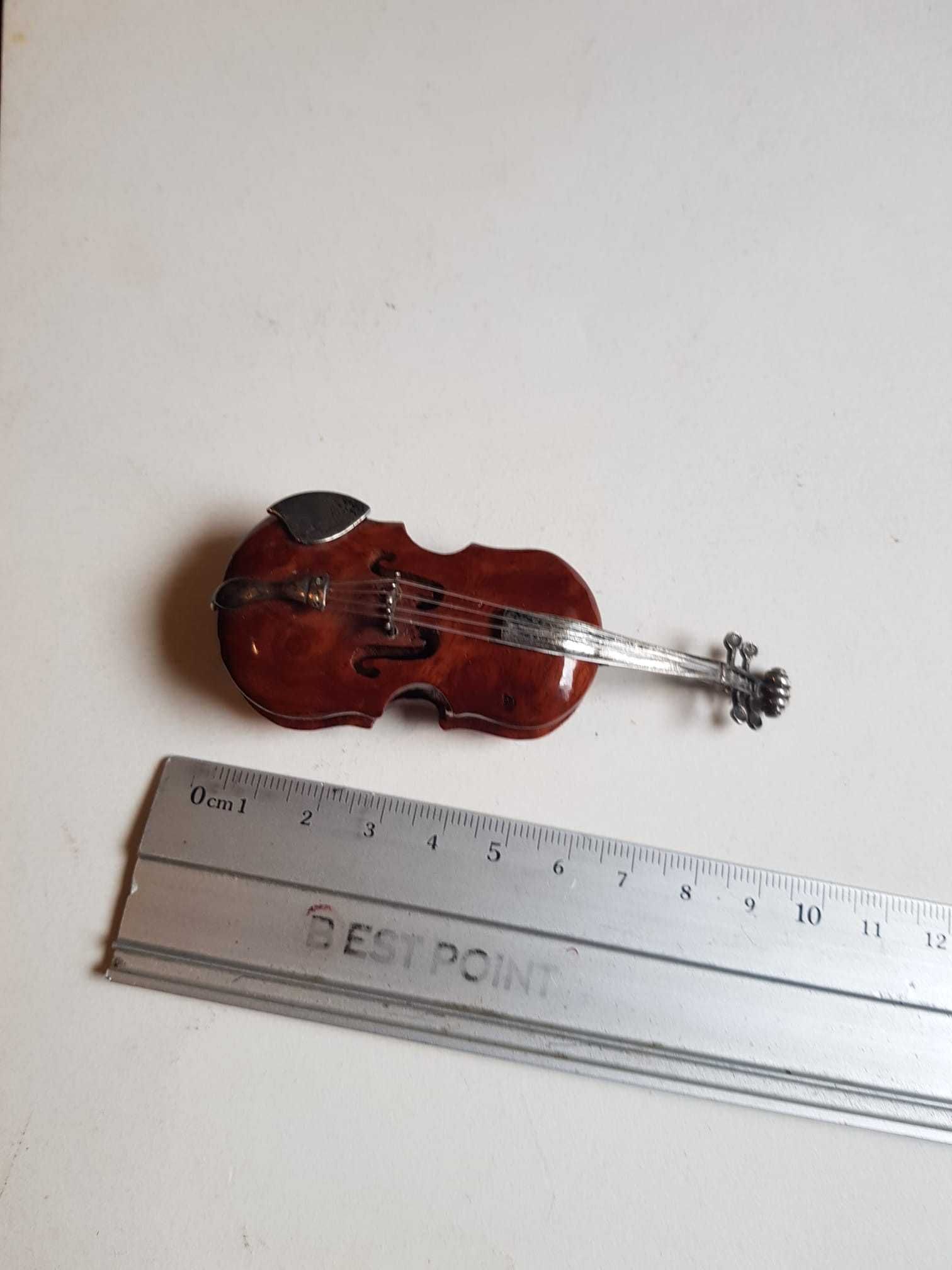 Miniatura vintage vioara italiana
