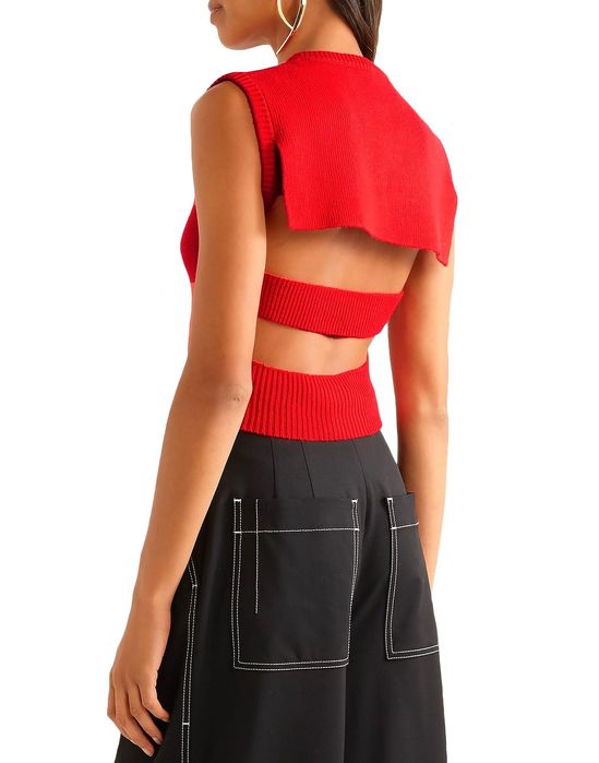 Плетен топ Victor Glemaud с отворен гръб, M - L, нов