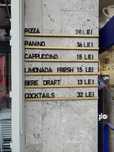 Litere meniu bar la comanda