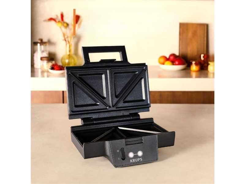 Tостер за Сандвичи с Kерамично Покритие Krups FDK461, 850W
