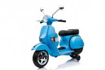 Motocicleta electrica scuter Vespa Autokids 12V Lux (PX150) Albastru