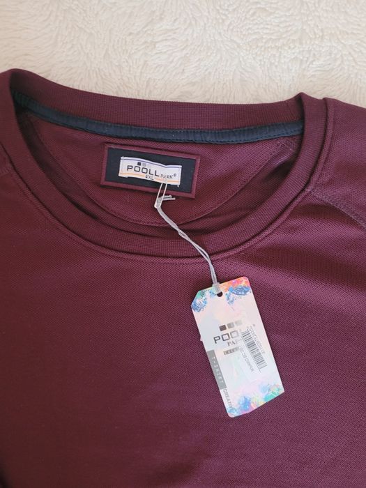 Мъжка блуза виненочервена трико POOL park