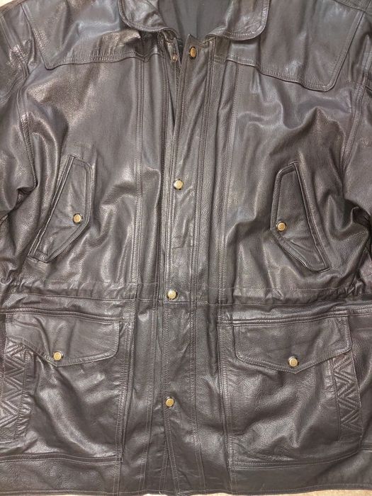 Geaca din piele naturala,de barbati,marime mare