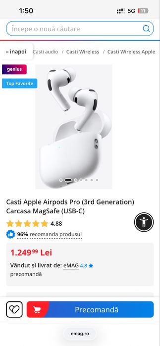 Casti Air Pods Pro 3