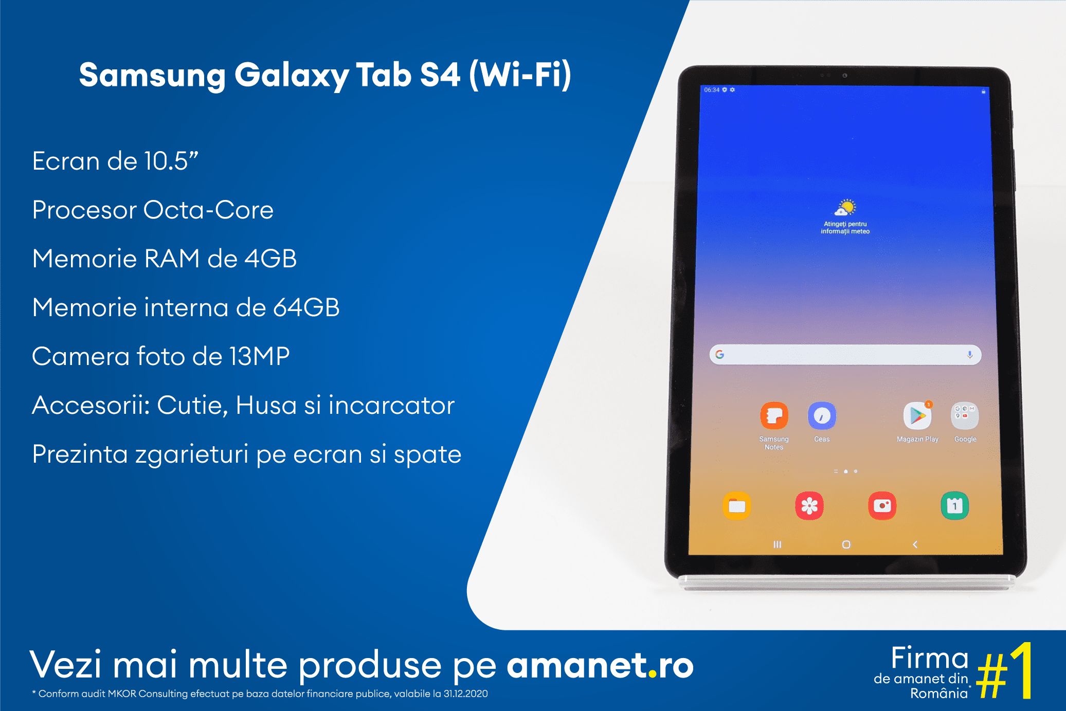 Tableta Samsung Galaxy Tab S4 (Wi-Fi) - BSG Amanet & Exchange