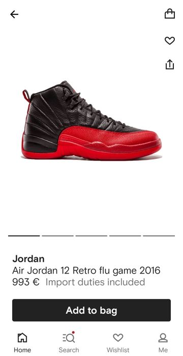 Air Jordan 12 Retro 'Flu Game' 2016