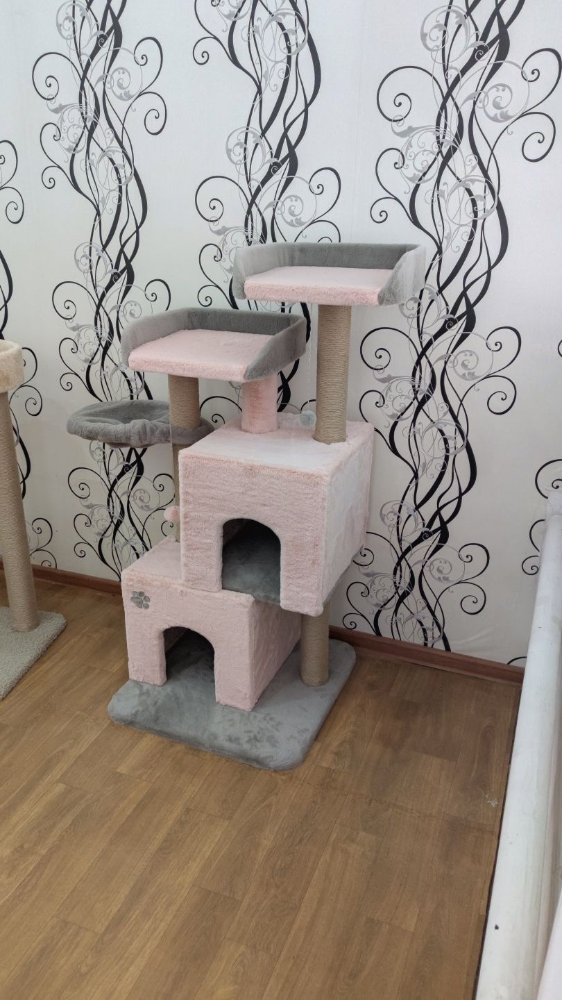 Домик для кошек. Игровой комплекс для кошки и кота. Зоодомики