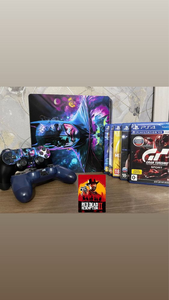 Продам PS4 slim 1tb