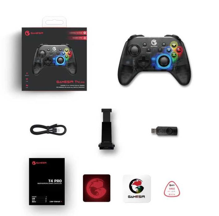 GameSir T4 Pro Multi-platform wireless gamepad game controller negru