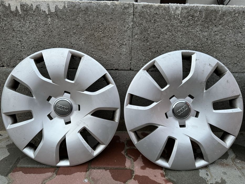 Set jante tabla 5x112 gama VAG + capace originale Audi