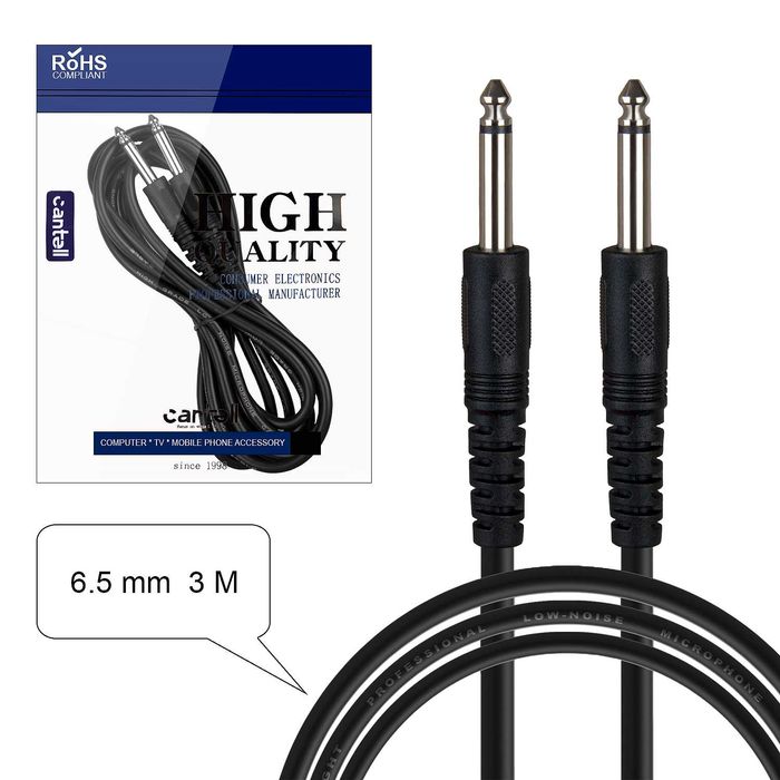 Аудио кабель 3m, Jack 6.3 на Jack 6.3. качественный ! Алматы