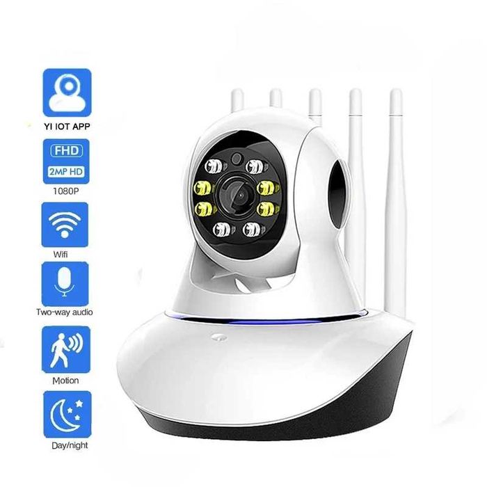 Baby monitor - camera supraveghere interior motorizata 4antene