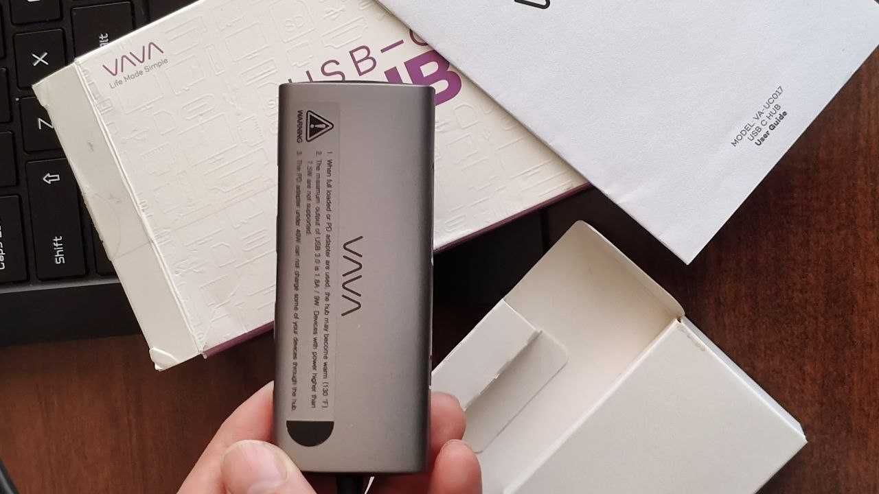 США Новый Юзб Хаб Макбук Концентратор VAVA 7 в 1 USB C Hub 60W PD 4K