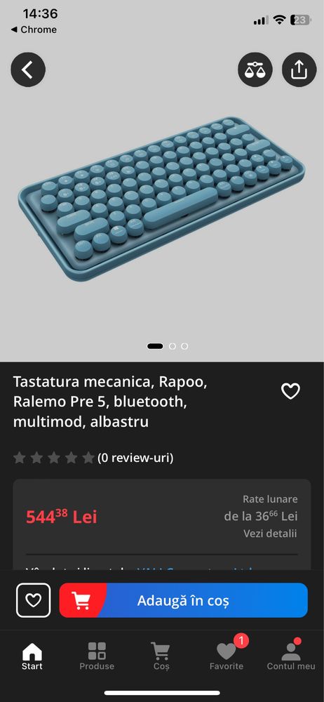 Tstatura Rapoo Ralemo 5 pro