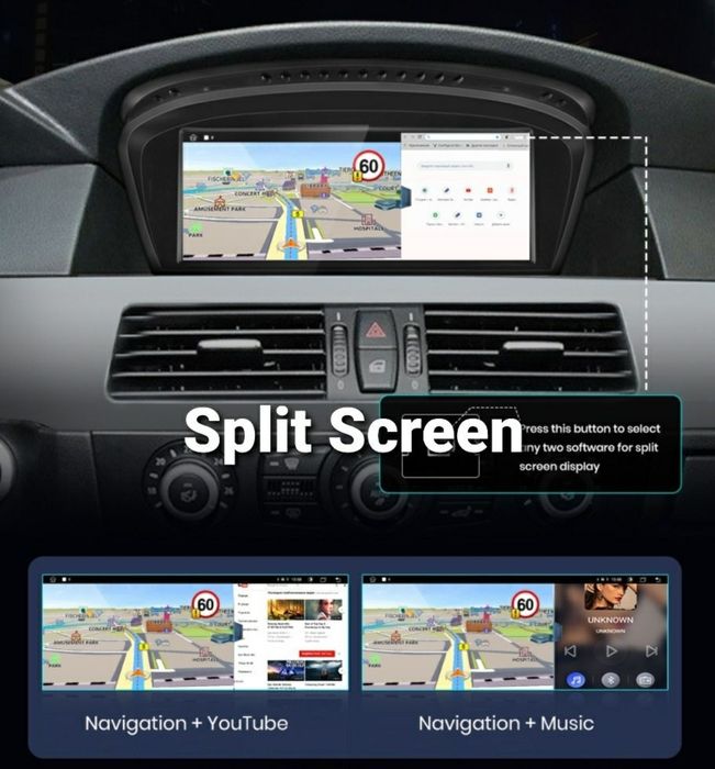Navigatie Android dedicat pt. BMW Seria 5 E60, E61, E63, E64, E90, E91