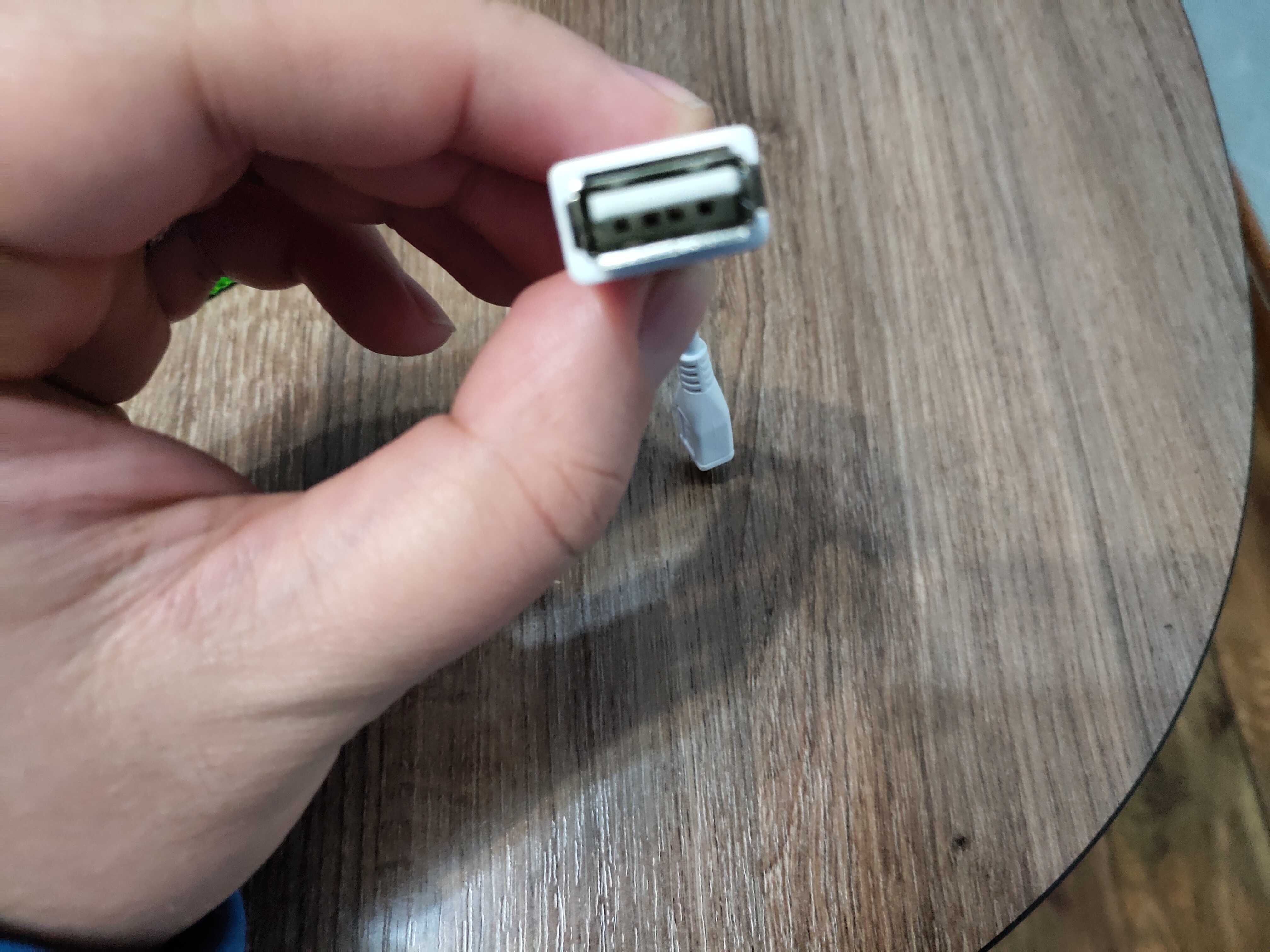 OTG кабель micro USB - USB (белый)