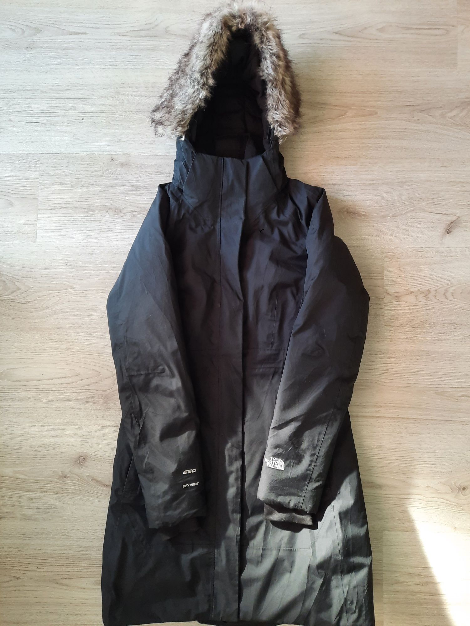 Парка The north face пух ,размер S